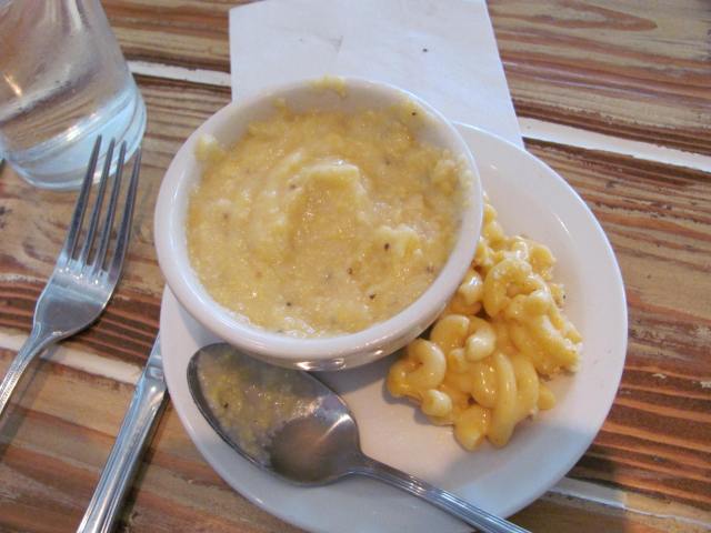 Cheese Grits with a taste of my dad's macaroni and cheese.
